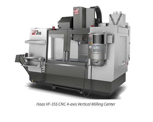 (1) Haas VF-3SS CNC 4-axis Vertical Milling Center